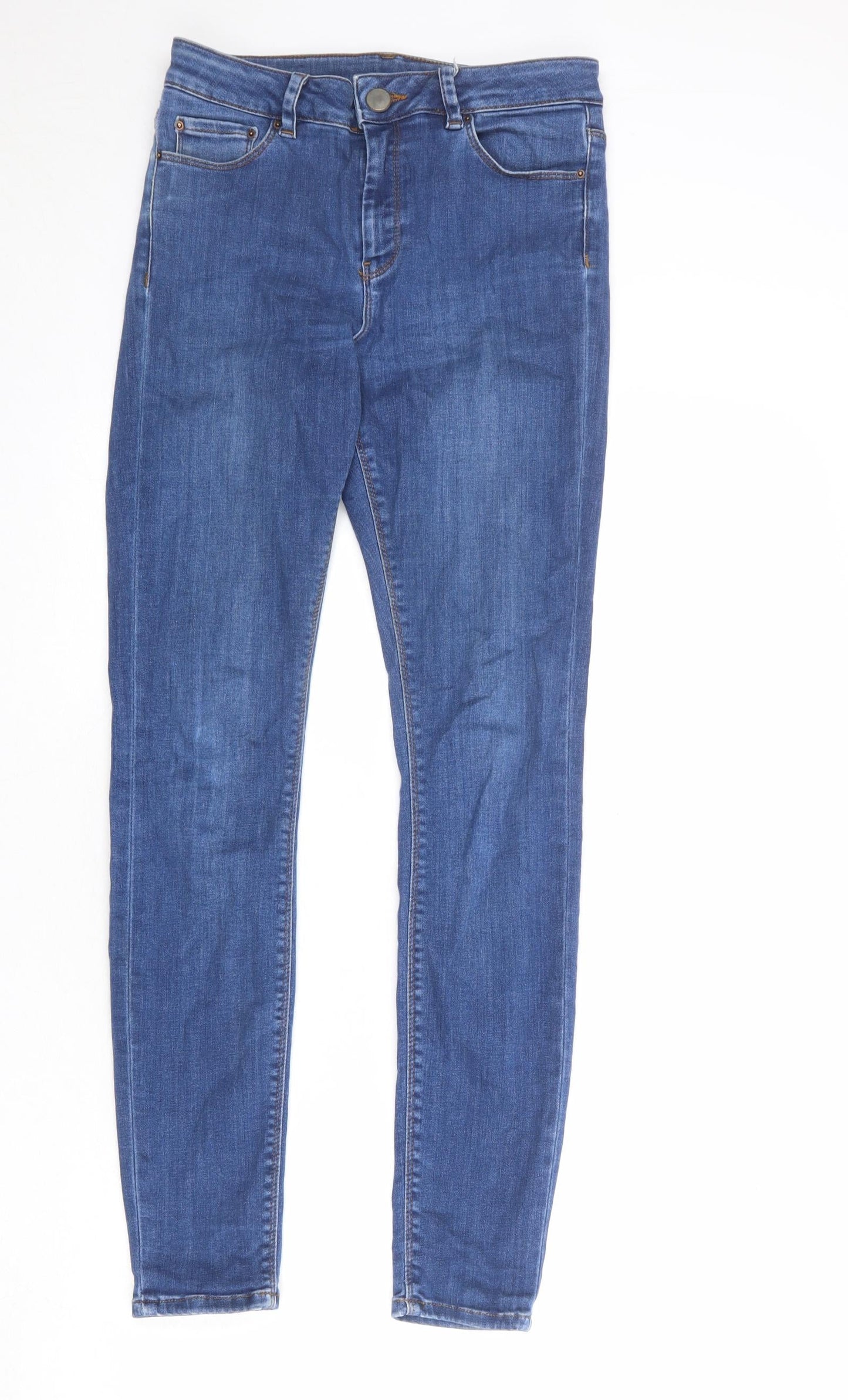 ASOS Mens Blue Cotton Skinny Jeans Size 28 in Regular Zip