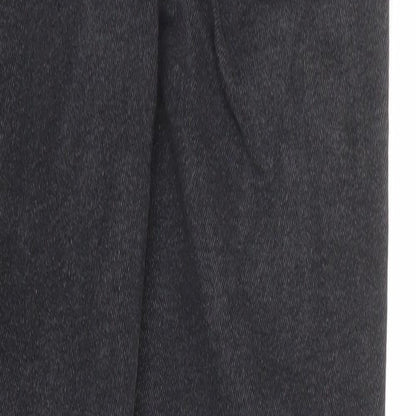 Topshop Womens Grey Cotton Skinny Jeans Size 12 Regular Zip