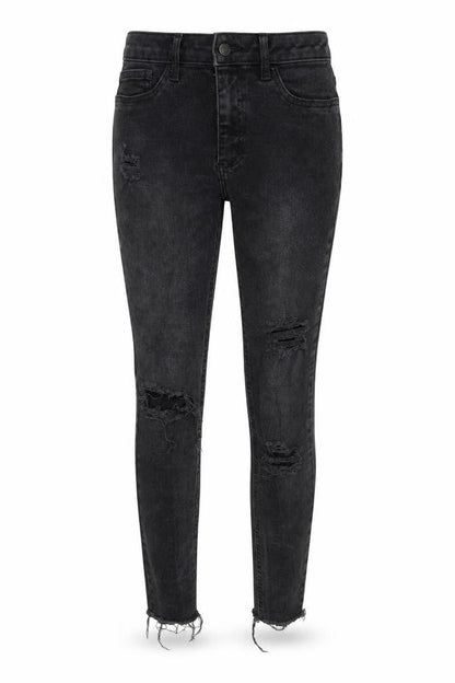 Womens UK Size 12 New Look Regular Fit Skinny Grey Jeans