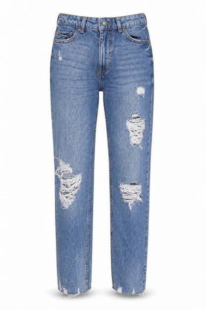 Womens UK Size 6 Denim & Co. Regular Fit Straight Blue Jeans