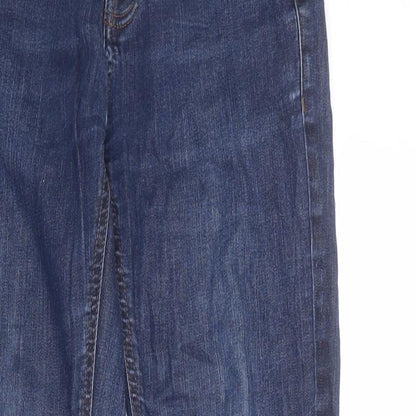 Denim & Co. Mens Blue Cotton Skinny Jeans Size 32 in Regular Button