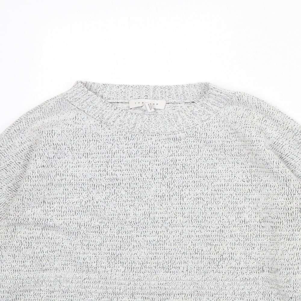 Womens UK Size S Topshop Grey Pullover Jumper