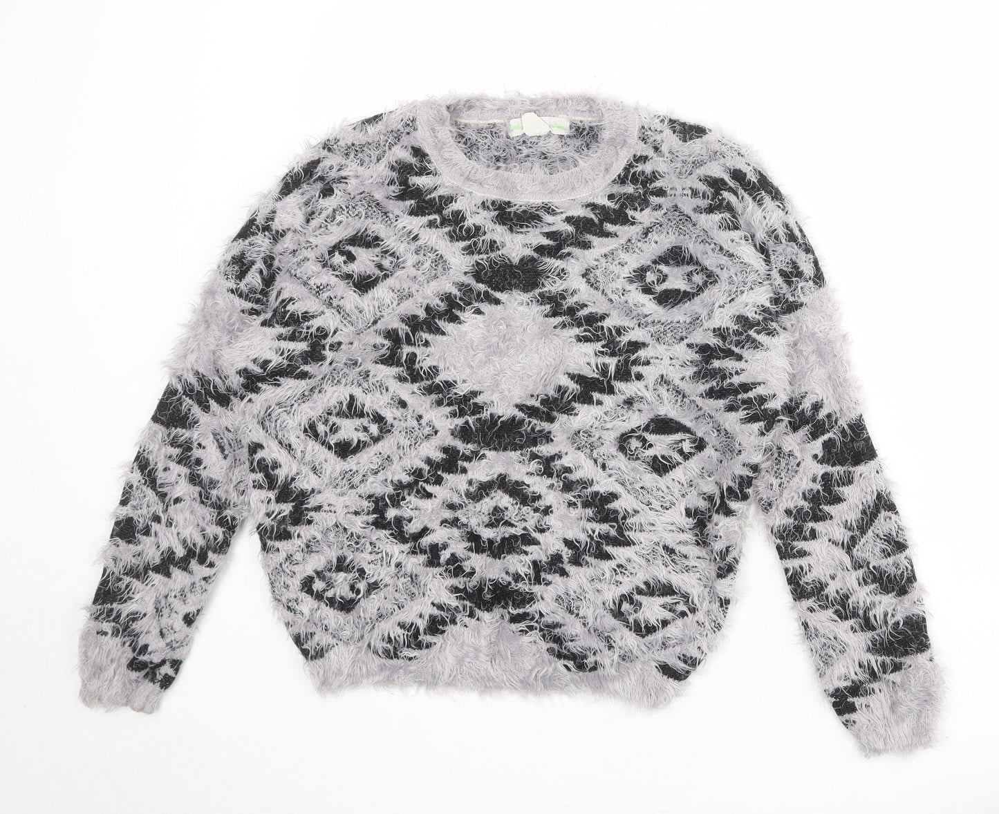 Womens UK Size M Staring at Stars Grey Pullover Jumper