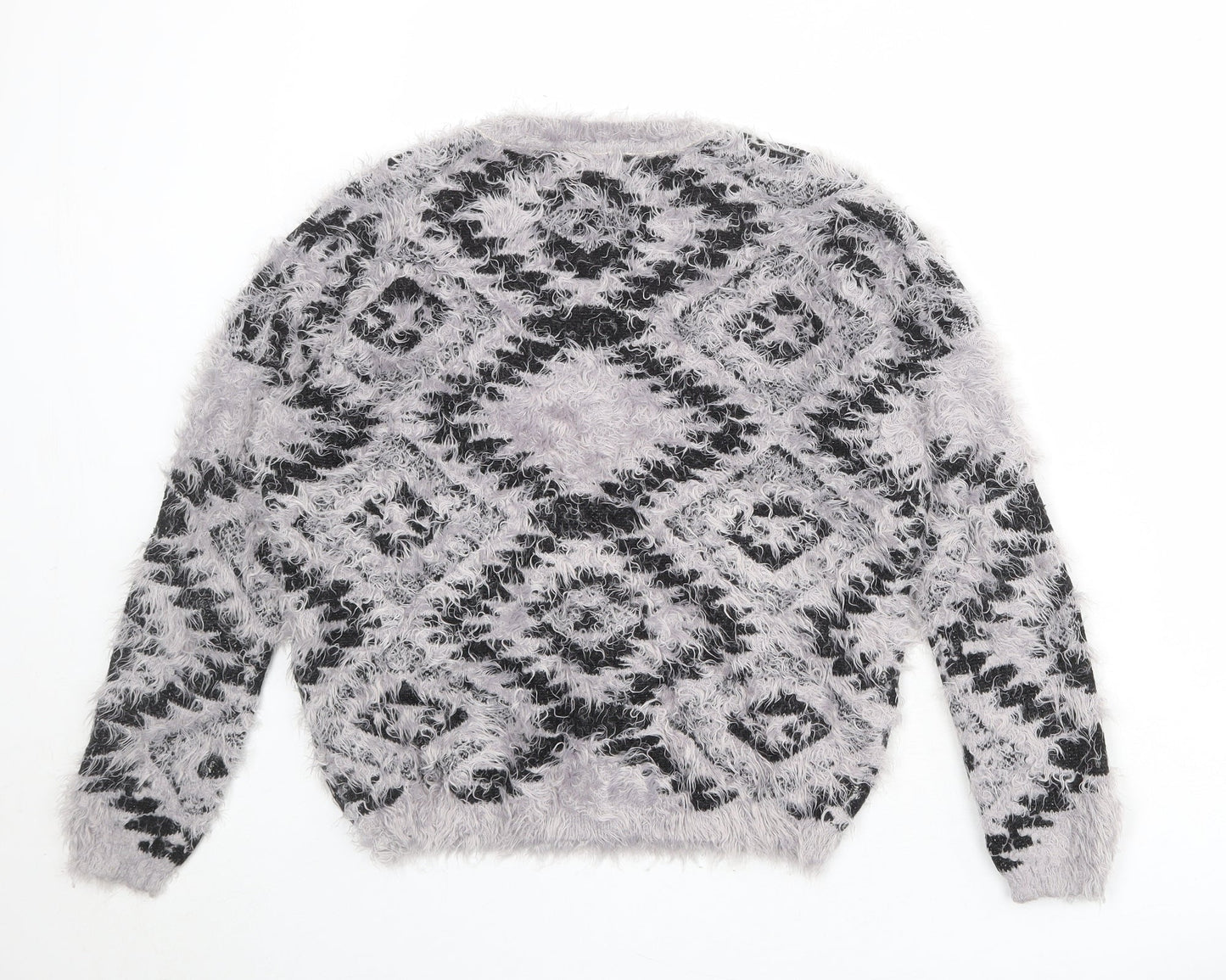Womens UK Size M Staring at Stars Grey Pullover Jumper