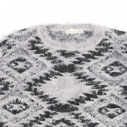 Womens UK Size M Staring at Stars Grey Pullover Jumper