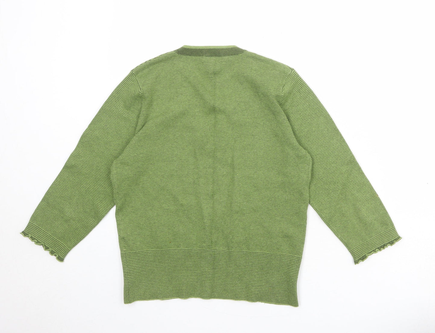Womens UK Size M Linea Green Pullover Jumper