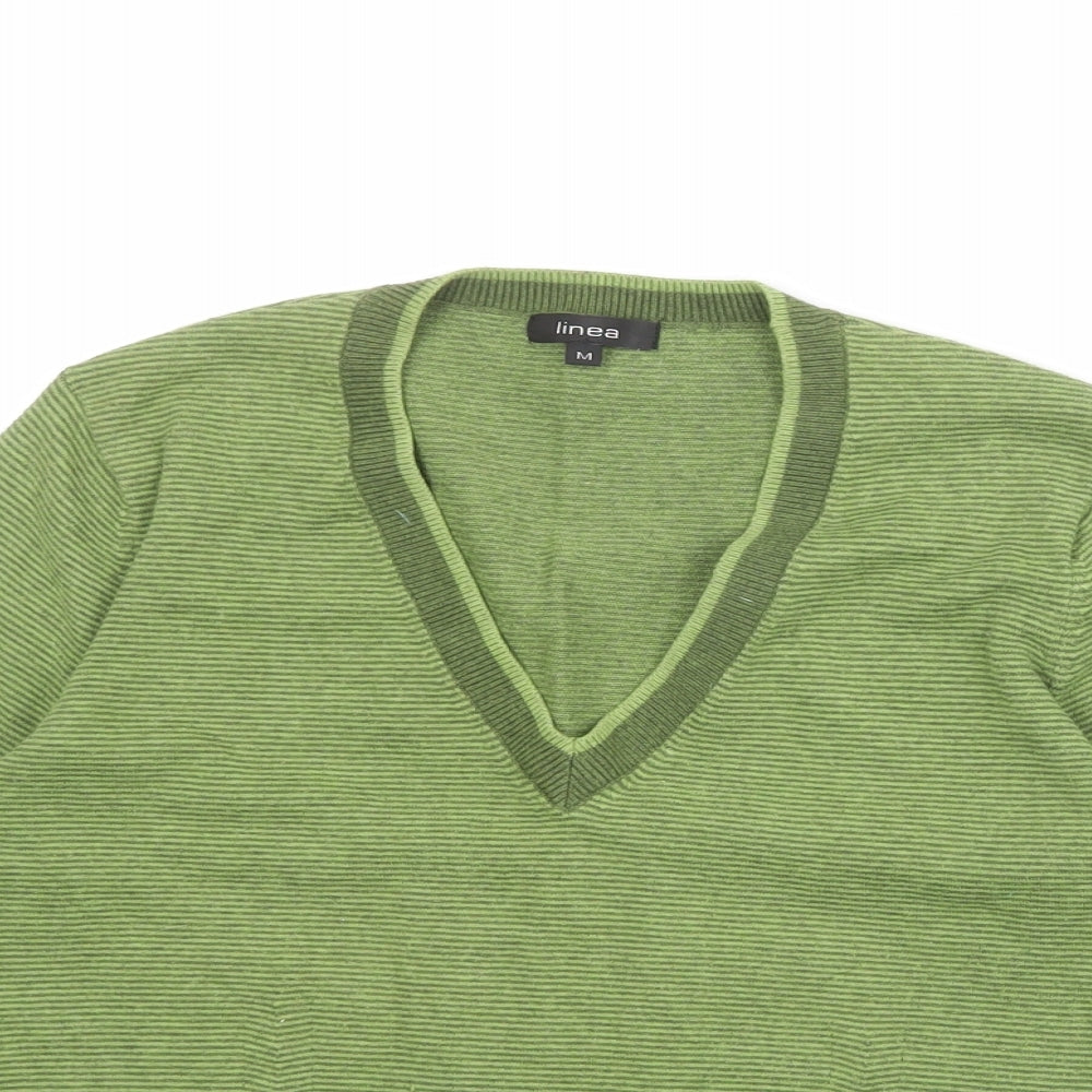 Womens UK Size M Linea Green Pullover Jumper