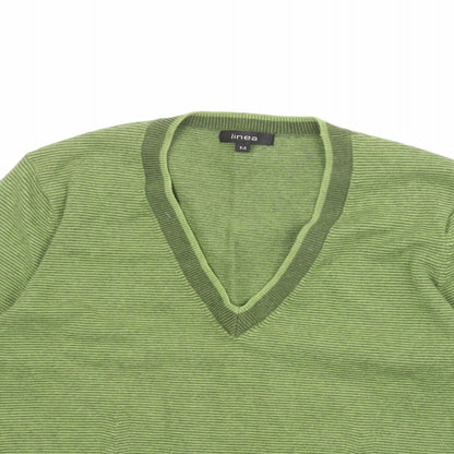 Womens UK Size M Linea Green Pullover Jumper