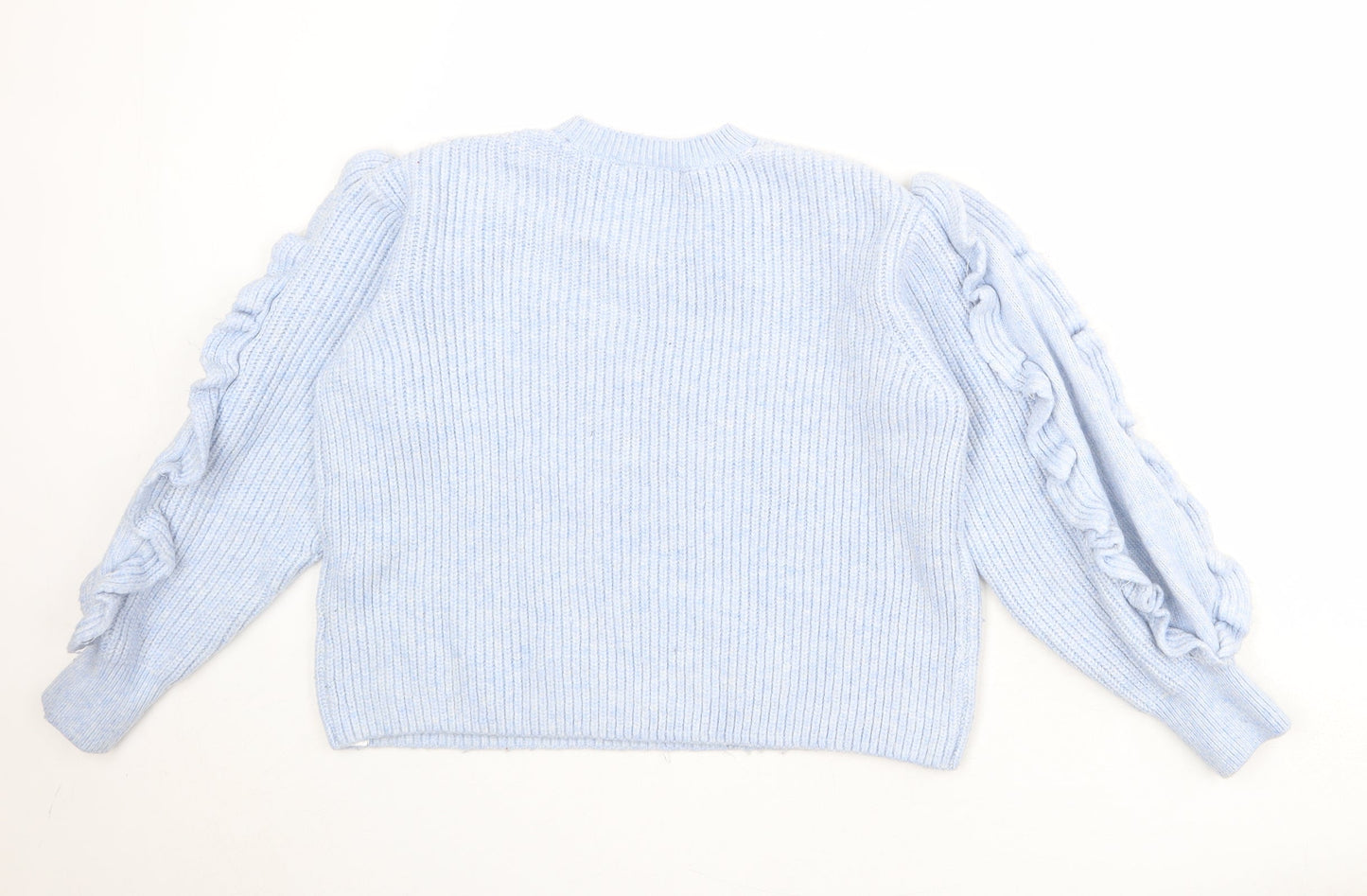 Womens UK Size M Zara Blue Pullover Jumper