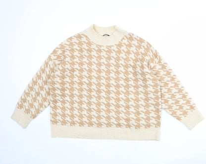Womens UK Size 18 M&Co Beige Pullover Jumper