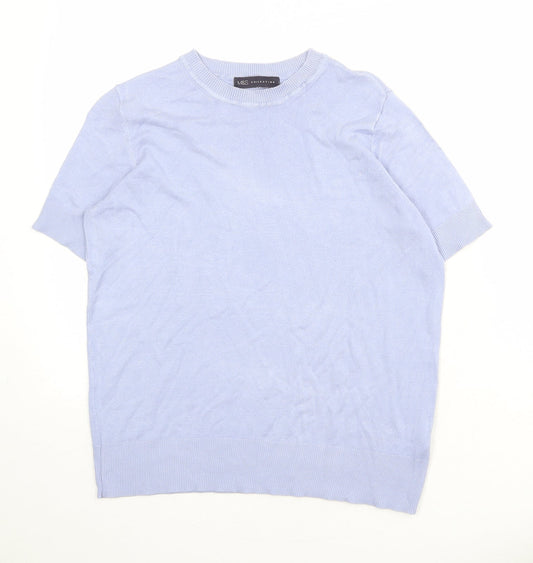 Womens UK Size 10 Marks and Spencer Blue Pullover Jumper