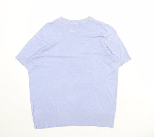 Womens UK Size 10 Marks and Spencer Blue Pullover Jumper