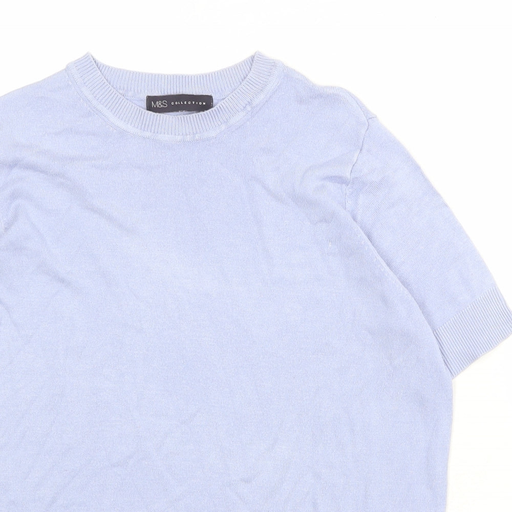 Womens UK Size 10 Marks and Spencer Blue Pullover Jumper