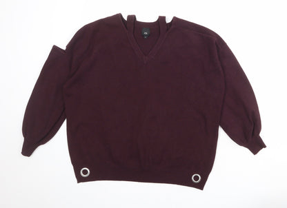 Womens UK Size S River Island Red Pullover Jumper