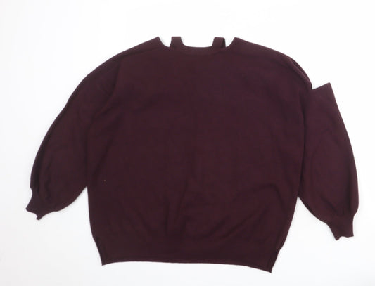 Womens UK Size S River Island Red Pullover Jumper