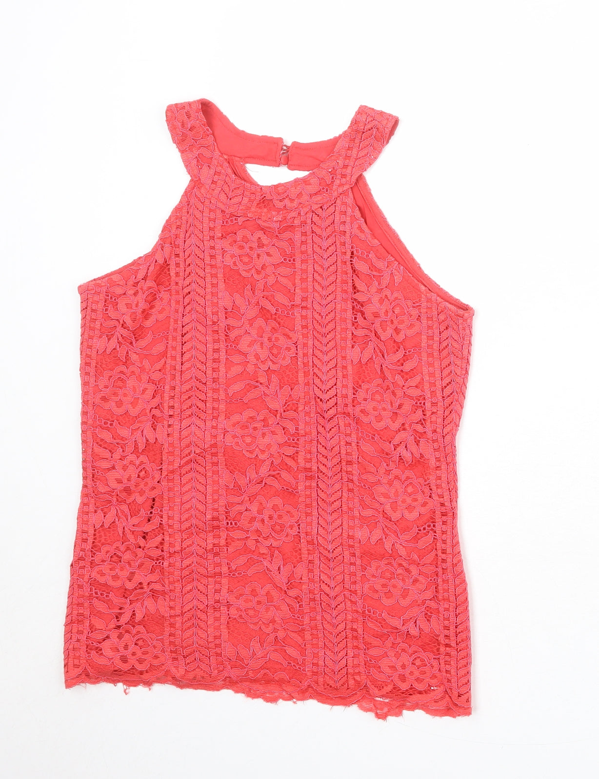 Womens UK Size 10 Dorothy Perkins Pink Basic Tank