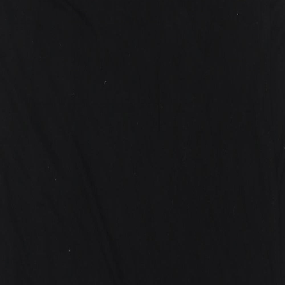 Gap Womens Black Viscose Tank Dress Size L Scoop Neck Pullover