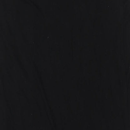 Gap Womens Black Viscose Tank Dress Size L Scoop Neck Pullover