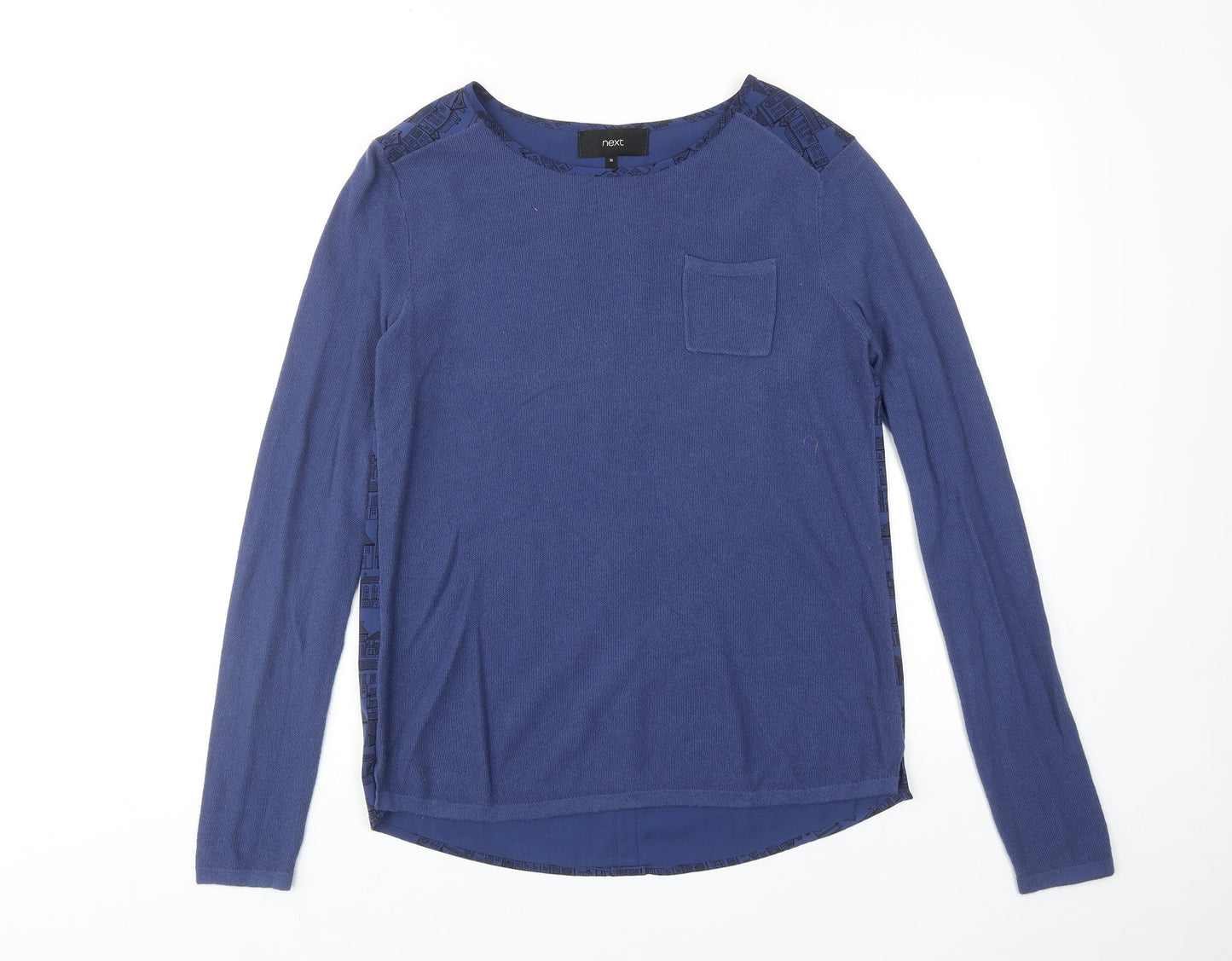 Womens UK Size 10 NEXT Blue Pullover Jumper