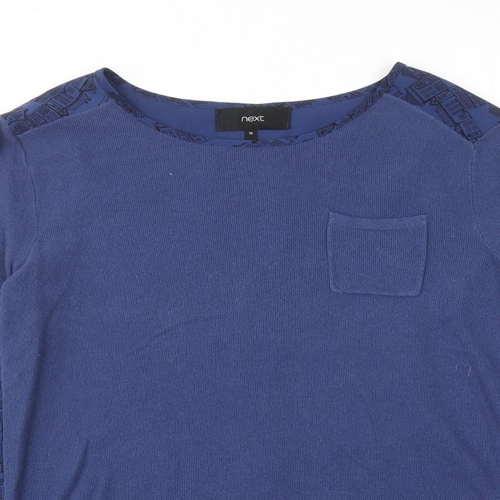Womens UK Size 10 NEXT Blue Pullover Jumper