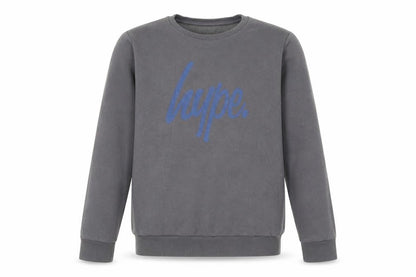 Hype Boys Grey Cotton Pullover Sweatshirt Size 15 Years Pullover