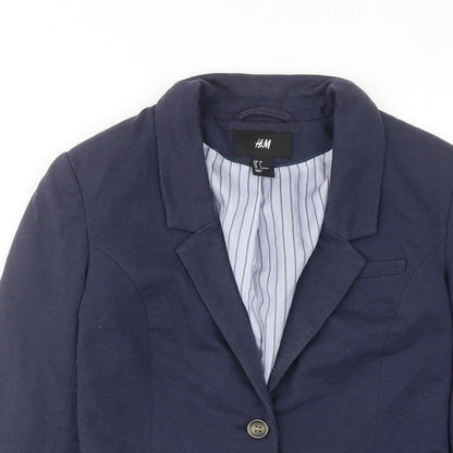 Womens UK Size 8 H&M Blue Jacket