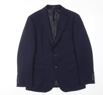 Mens UK Size 38 Marks and Spencer Regular Blue Suit Jacket