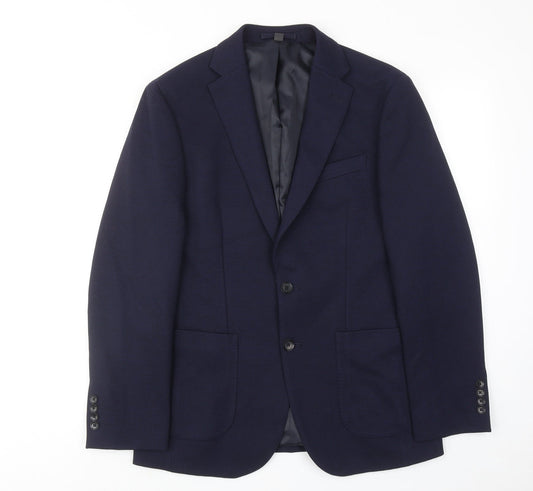 Mens UK Size 38 Marks and Spencer Regular Blue Suit Jacket