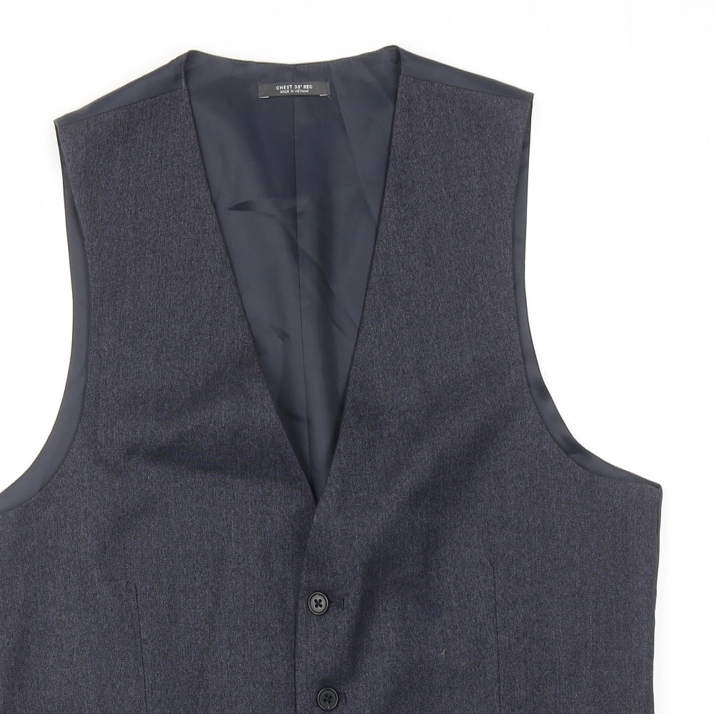 Mens UK Size 38 Marks and Spencer Regular Blue Suit Jacket