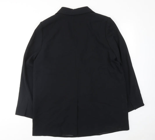 Marks and Spencer Womens Black Polyester Jacket Suit Jacket Size 16