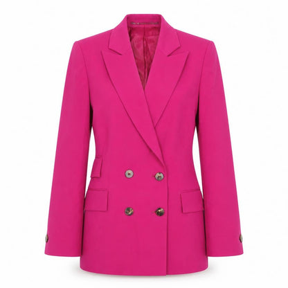 Topshop Womens Pink Polyester Jacket Suit Jacket Size 4