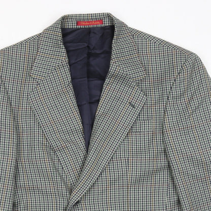 Mens UK Size 40 Debenhams Regular Green Suit Jacket
