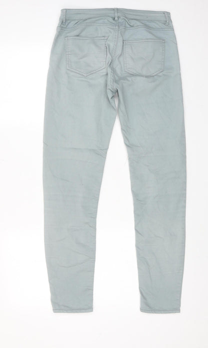 Womens UK Size 10 H&M Regular Fit Skinny Blue Jeans