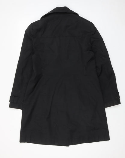 Womens UK Size 14 Sophie Gray Black Trench Coat