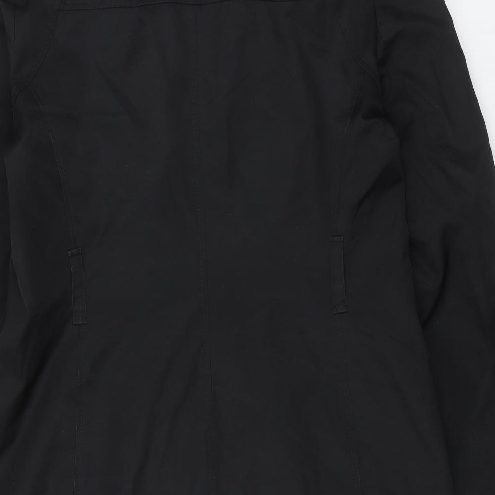 Womens UK Size 14 Sophie Gray Black Trench Coat