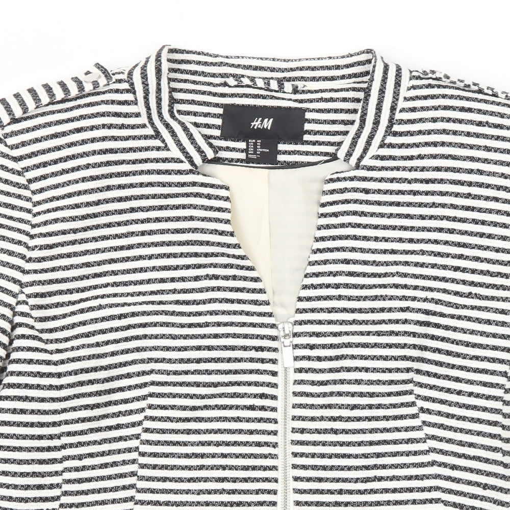 Womens UK Size 12 H&M Black Jacket