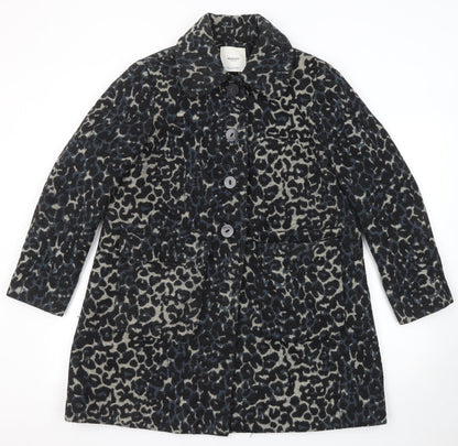 Womens UK Size L Mango Multicoloured Pea Coat