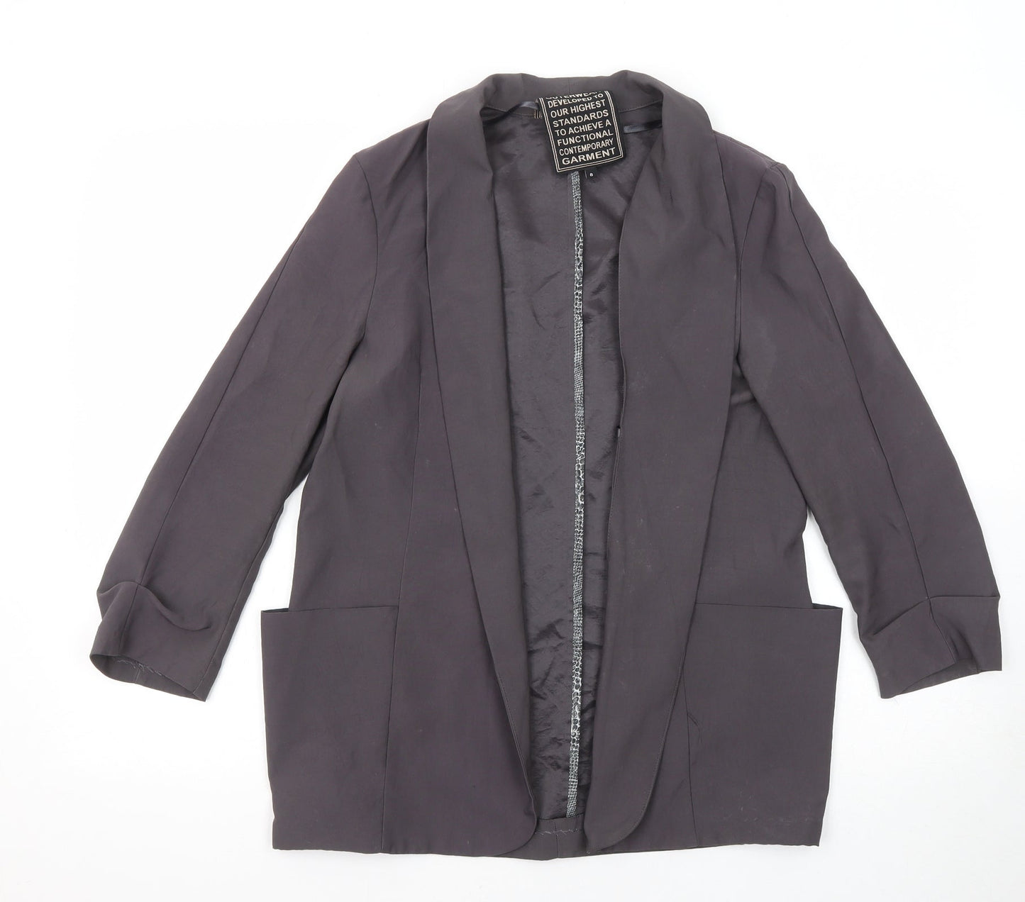 Womens UK Size 8 River Island Grey Jacket