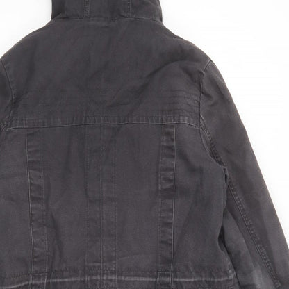 Marks and Spencer Womens Grey Parka Jacket Size 12 Zip