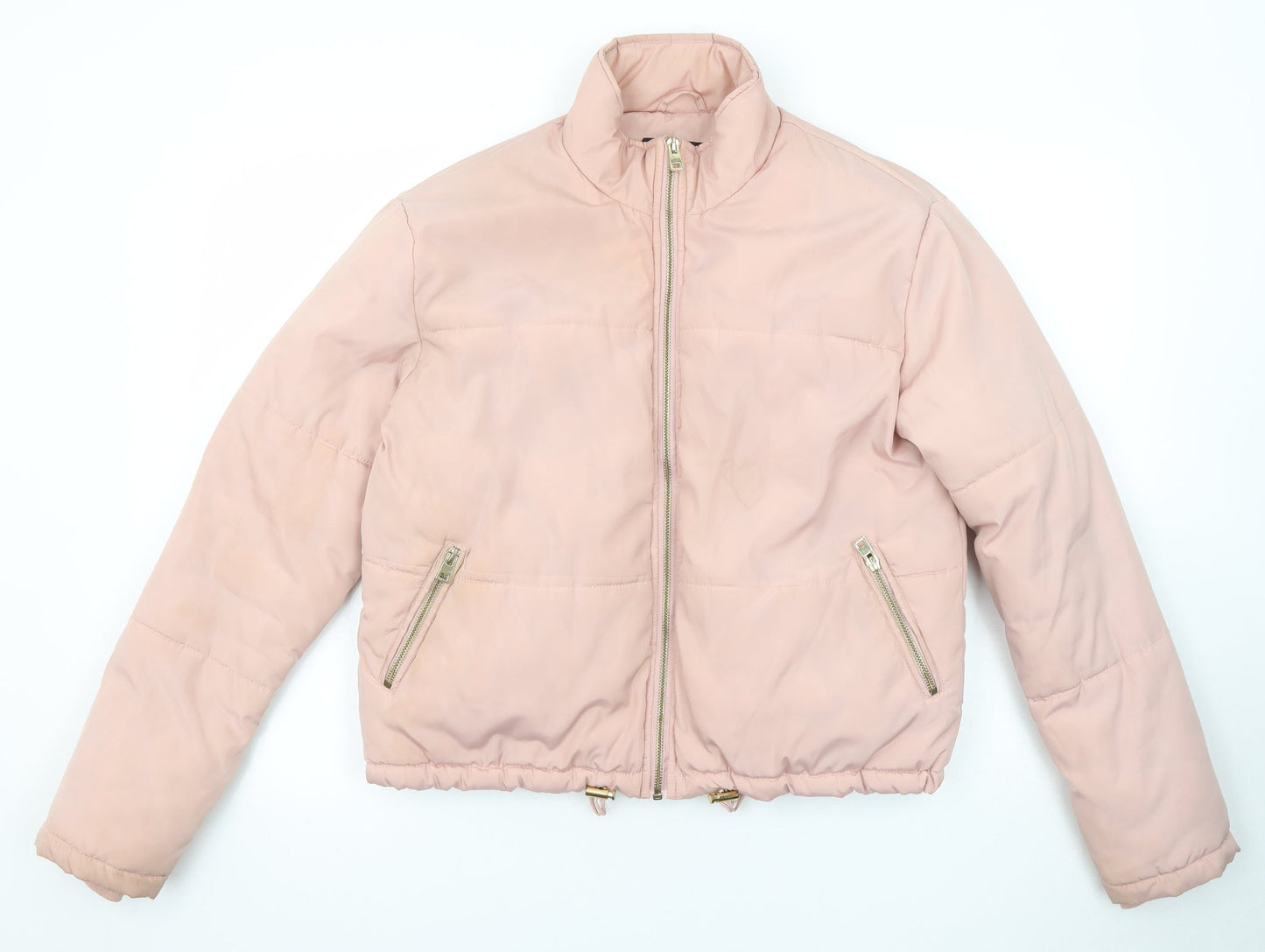 Womens UK Size 8 New Look Pink Puffer Jacket