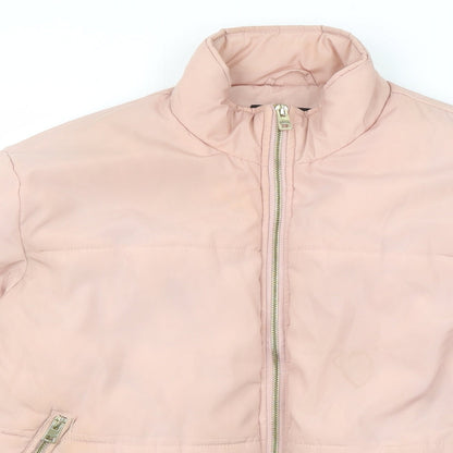 Womens UK Size 8 New Look Pink Puffer Jacket