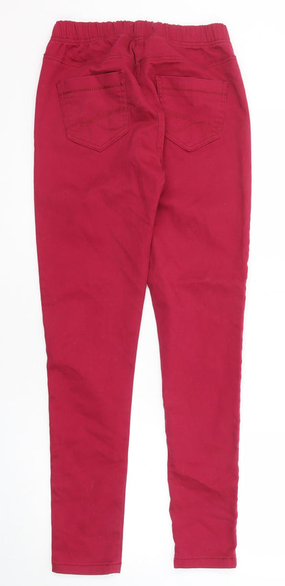 TU Womens Pink Cotton Skinny Jeans Size 12 Regular