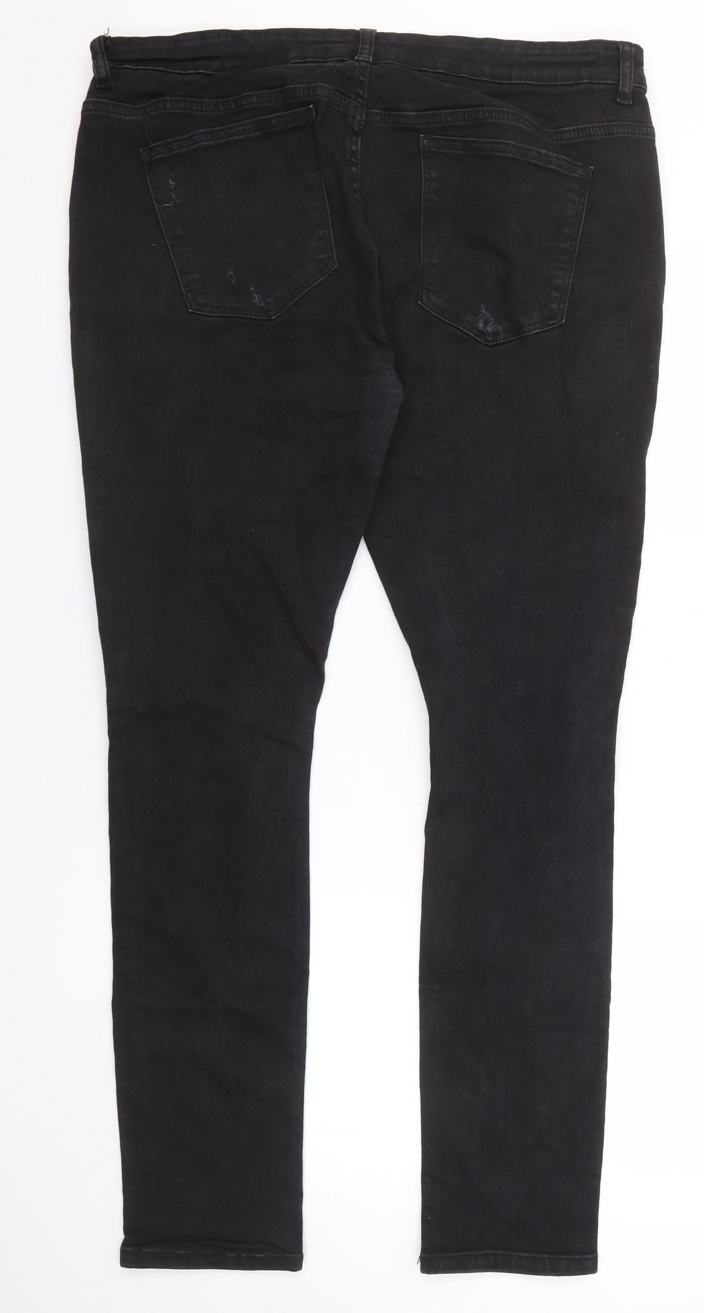 Denim & Co. Mens Black Cotton Skinny Jeans Size 38 in L32 in Regular Zip
