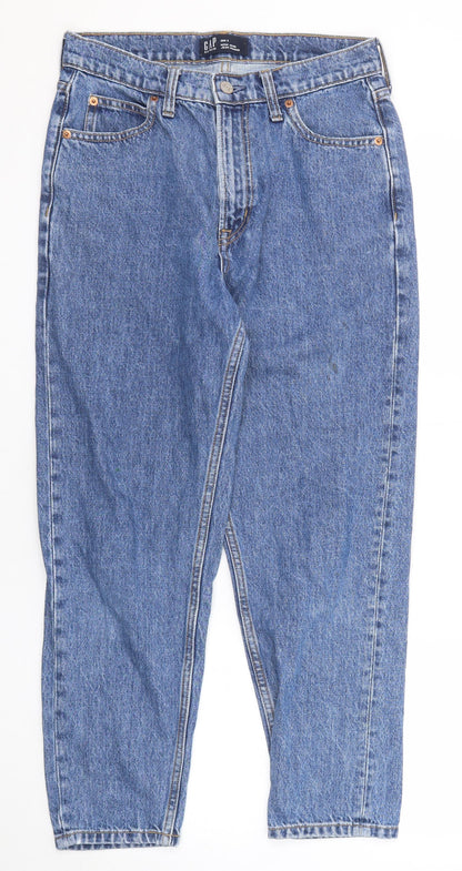 Gap Mens Blue Cotton Tapered Jeans Size 28 in Regular Zip