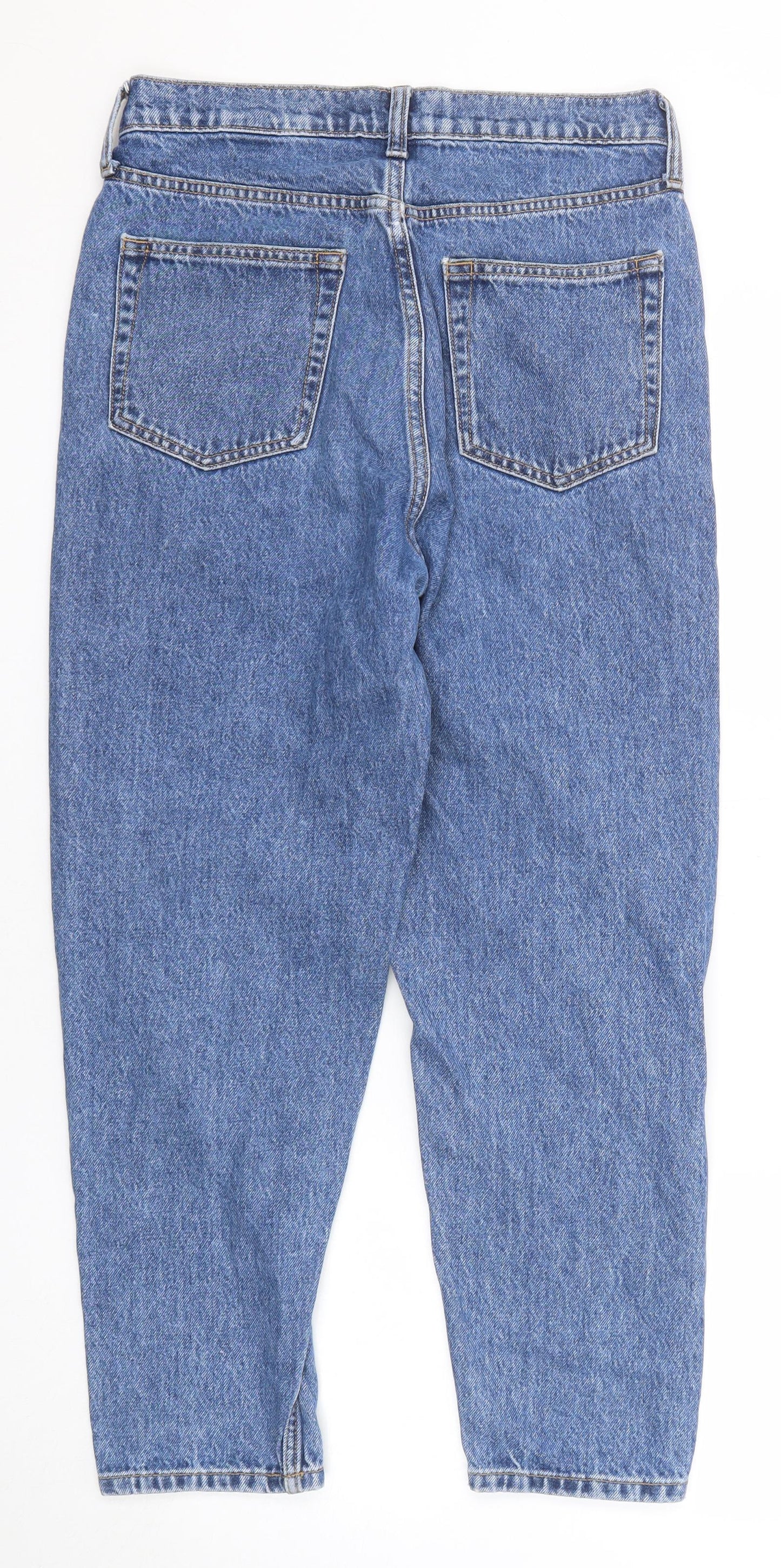 Gap Mens Blue Cotton Tapered Jeans Size 28 in Regular Zip