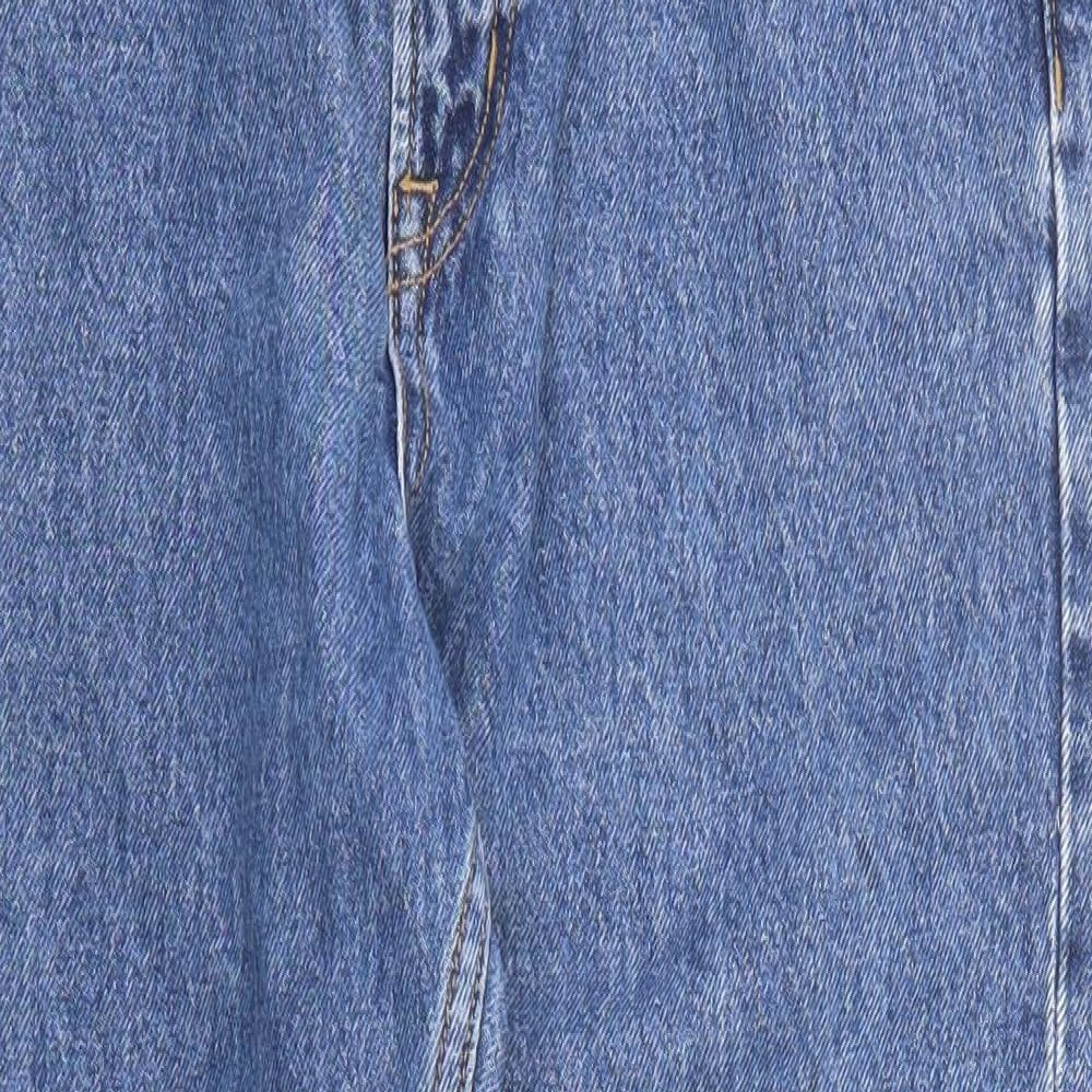 Gap Mens Blue Cotton Tapered Jeans Size 28 in Regular Zip