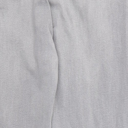 Denim & Co. Womens Grey Cotton Skinny Jeans Size 8 Regular Zip