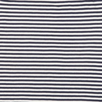 Stronghold Womens Blue Striped Cotton Basic T-Shirt Size M Round Neck