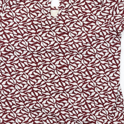 Womens UK Size 10 New Look Red Basic T-Shirt