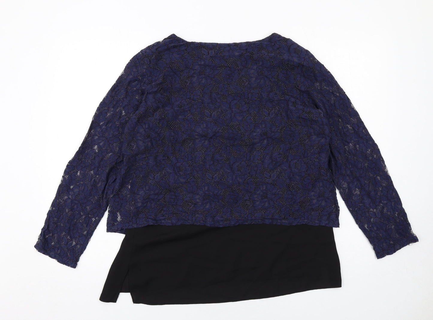 Womens UK Size 16 Blue Chameleon Blue Basic Blouse